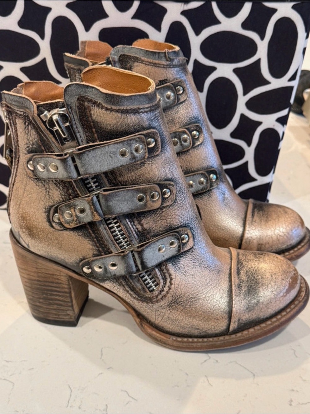 NEW without tags freebird “Beckett” Ankle Boots, never worn! $395 retail